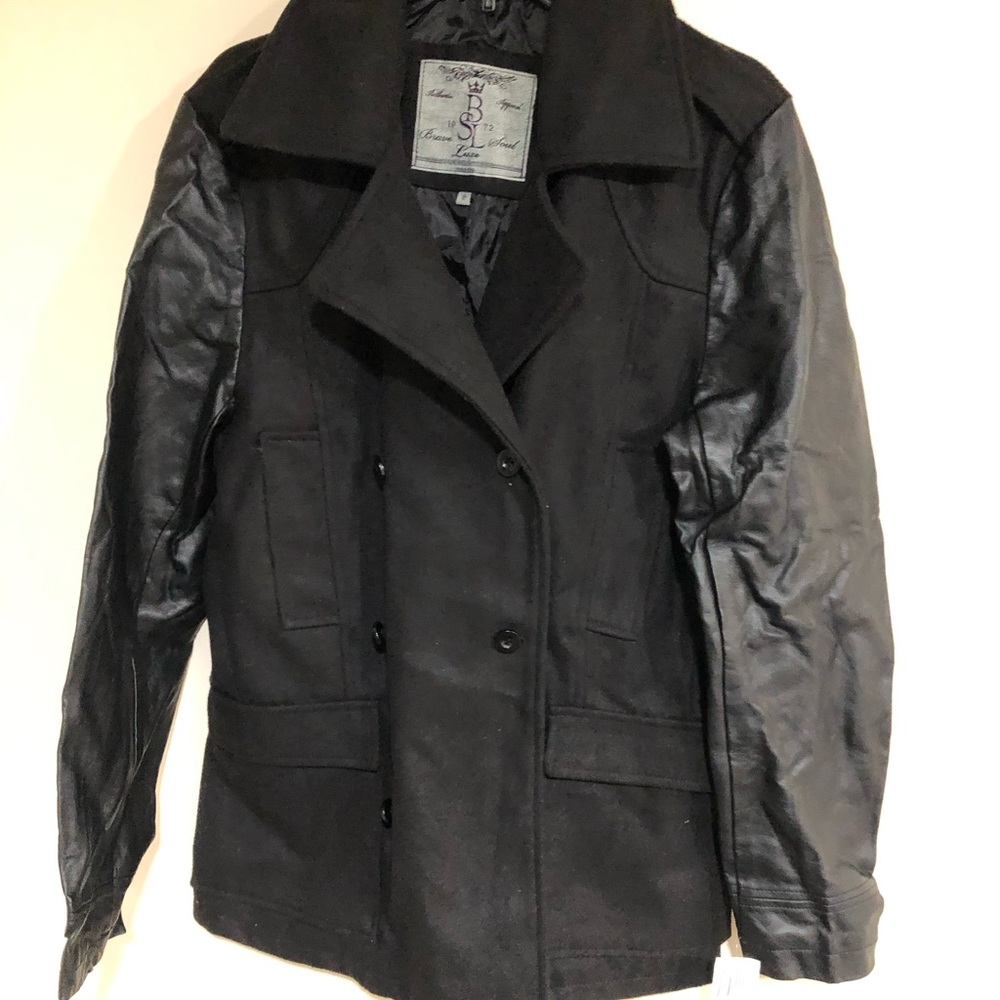 B SL Mens Wool Mens Coat
